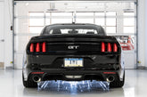 AWE Touring Edition Cat-back Exhaust for S550 Mustang GT - Dual Tip - Chrome Silver Tips - Mounted